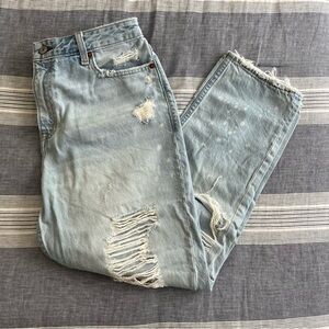 Abercrombie High Rise Girlfriend Jeans